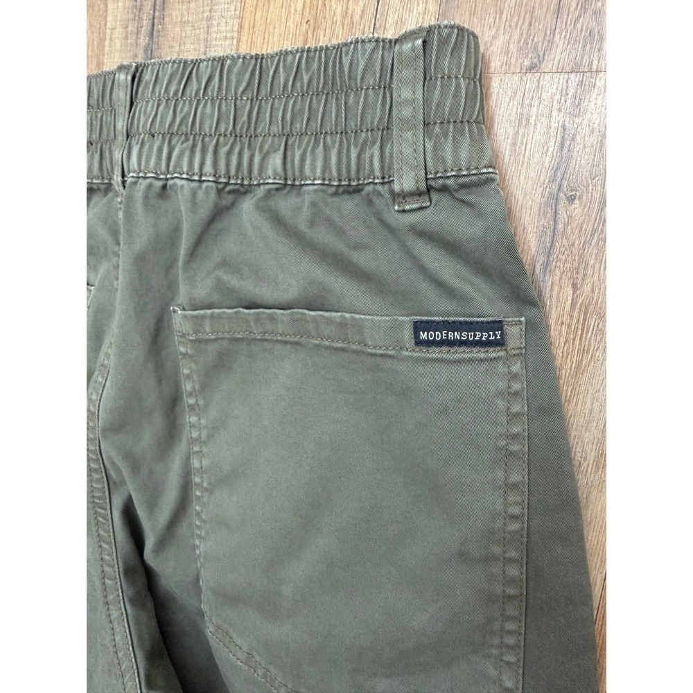Modern Supply Sanctuary Olive Pants Size 27 High Rise Utility Straight Leg Stret - Picture 6 of 9